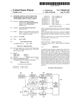 (12) United States Patent (10) Patent N0.: US 7,788,091 B2 Goudar Et A]