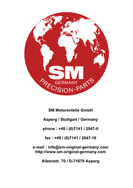 SM Motorenteile Gmbh