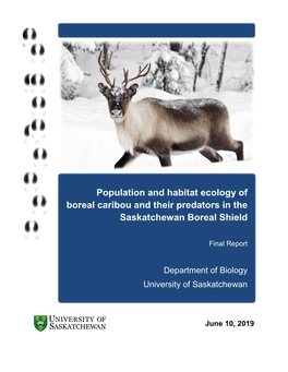 Woodland Caribou in the Saskatchewan Boreal Shield