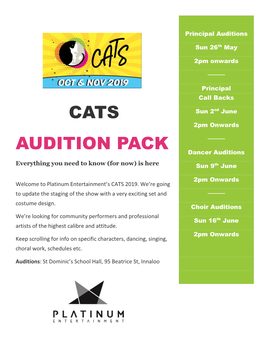 Cats Audition Pack