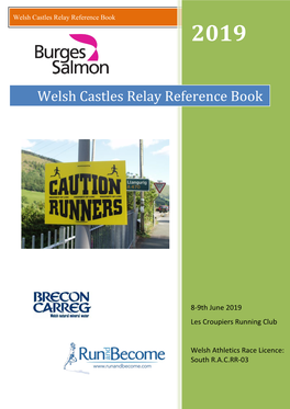 Welsh Castles Relay Reference Book 2019