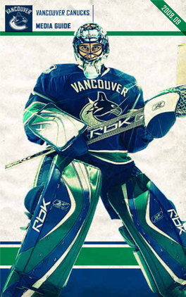 Vancouver Canucks Media Guide 2008.09 Schedule