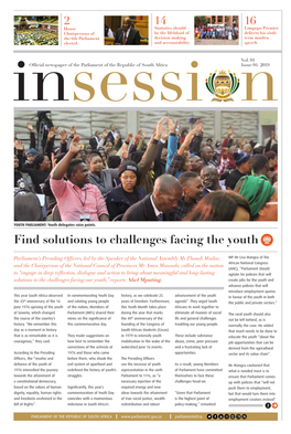 Find Solutions to Challenges Facing the Youth