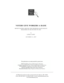 Voters Give Workers a Raise