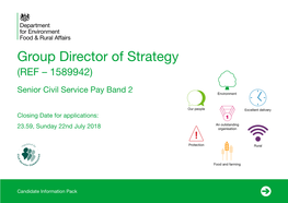 Director General, Digital & Media Policy Candidate Information Pack