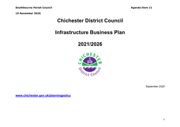 Chichester District Council Infrastructure Business Plan 2021