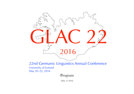 GLAC 22 2016 Program 2016-05-12B