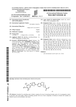 WO 2017/153218 Al 14 September 2017 (14.09.2017) P O P C T