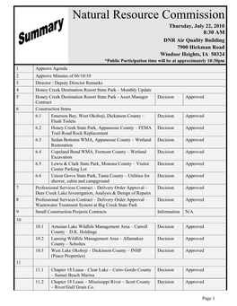 Natural Resource Commission