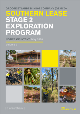 SOUTHERN LEASE STAGE 2 EXPLORATION PROGRAM NOTICE of INTENT May 2020