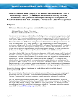 Points to Consider When Cloning Full Length Cdna of Negative Strand