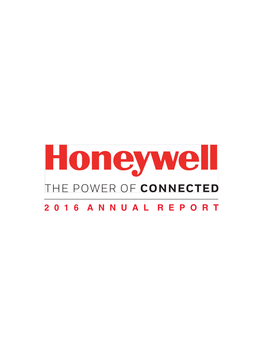 Honeywell 2016 Annual Report