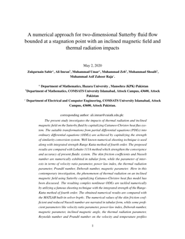 A Numerical Approach for Two-Dimensional Sutterby Fluid Flow Bounded at a Stagnation Point with an Inclined Magnetic Field and T