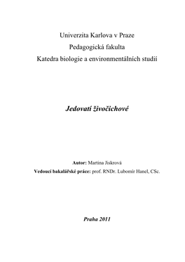 Jedovatí Živočichové