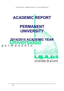 Academic Report 2014-15