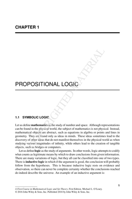 Propositional Logic