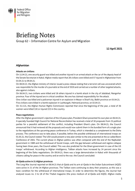 Briefing Notes KW15 2021 Englisch