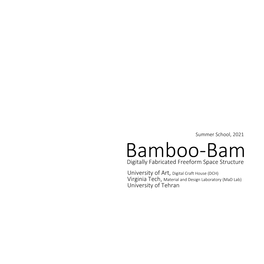 Bamboo-Bam Digitally Fabricated Freeform Space Structure