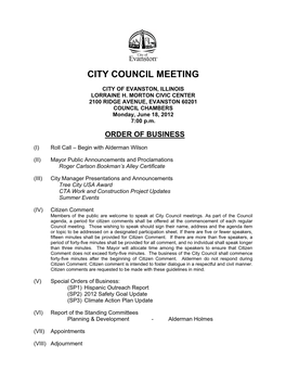 City Council Meeting