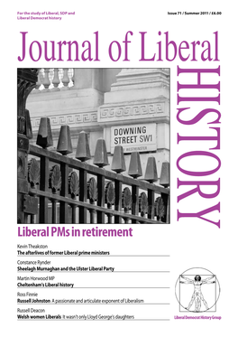 Liberal Pms in Retirement