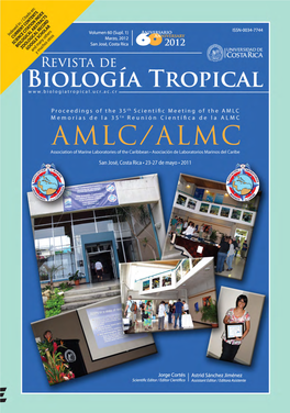 2011 Telefax (506) 2511-5550 • (506) 2511-8982 Biologia.Tropical@Ucr.Ac.Cr • •