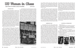 US Women in Chess by Phil Chase