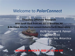 Welcome to Polarconnect