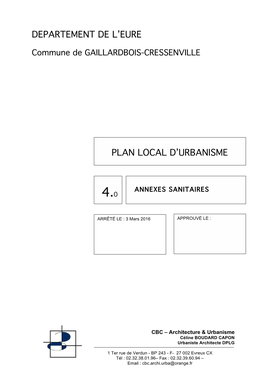 Departement De L'eure Plan Local D'urbanisme