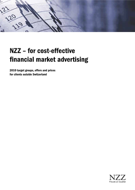 Nzz – for Cost-Effective Financial Market Advertising