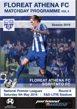 Floreat Athena Fc Matchday Programme Vol 5