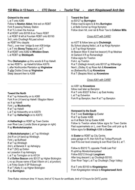 150 Miles in 12 Hours - CTC Devon - Tourist Trial - Start: Kingskeswell Arch 8Am