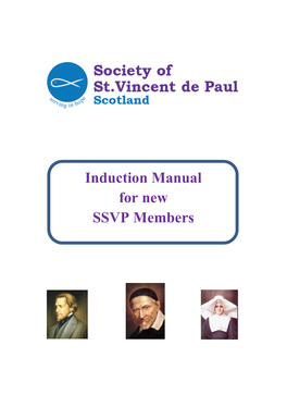 Induction Manual for New SSVP Members Mission Statement