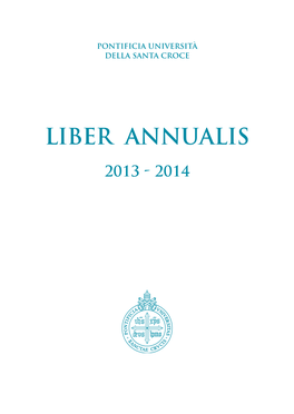 Liber Annualis 2013/2014