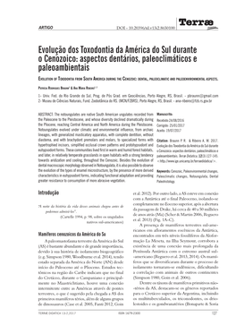 Terræ Evolução Dos Toxodontia Da América Do Sul Durante O Cenozoico: Aspectos Dentários, Paleoclimáticos E Paleoambientais