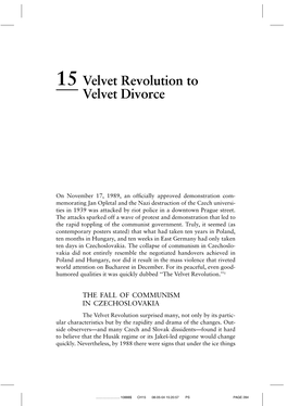 The Velvet Revolution.’’1