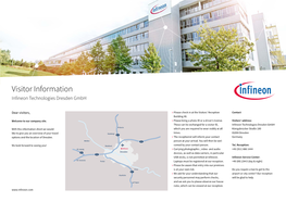 Visitor Information Infineon Technologies Dresden Gmbh