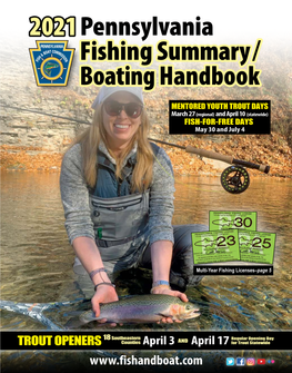 Fishing Summary/ Boating Handbook 2021Pennsylvania