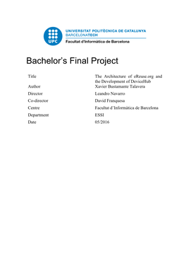 Bachelor's Final Project