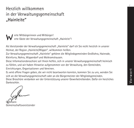 Herzlich Willkommen in Der Verwaltungsgemeinschaft „Hainleite“