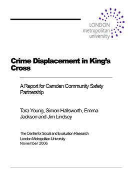 Crime Displacement in King's Cross