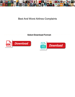 Best and Worst Airlines Complaints