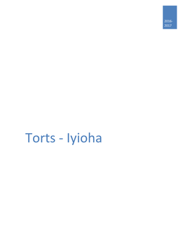 Torts - Iyioha