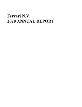 Ferrari NV Annual Report 12.31.2020