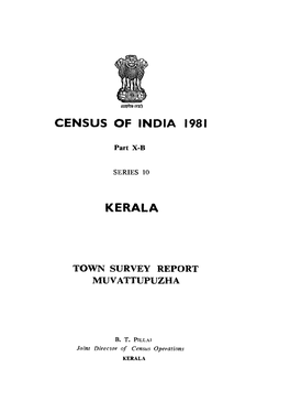 Town Survey Report Muvattupuzha, Part X-B, Series-10