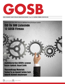 İSO İlk 500 Listesinde 12 GOSB Firması