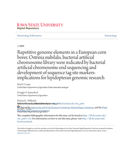 Repetitive Genome Elements in a European Corn Borer, Ostrinia