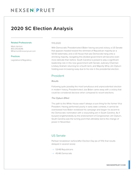2020 SC Election Analysis