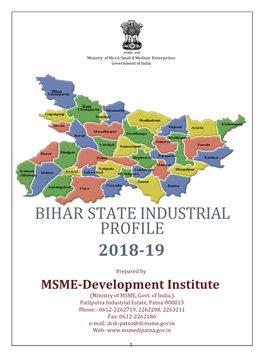 Bihar State Industrial Profile 2018-19