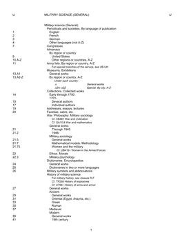 Library of Congress Classification