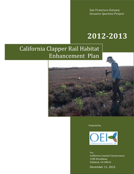 California Clapper Rail Habitat Enhancement Plan